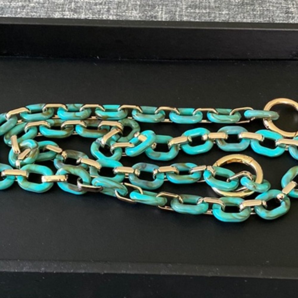 Turquoise Acrylic Purse Strap